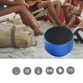 thumbnail image 5 of Mini Dazzling Color Metal Bluetooth Speaker With LED Breathing Light TF Card Slot (Blue), 5 of 8