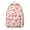 Kawaii Strawberr, variant on Peach Fruit Print School Backpack, Sweet Juicy Pink Peach Pattern Daypack with Kawaii Cartoon Style and Vibrant Tropical Aesthetic Design