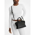 thumbnail image 3 of Michael Kors Avril Small Logo and Leather Satchel Black, 3 of 3