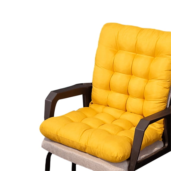 RUINIXCW 13.77×27.55 Inch Small Seat Cushions for Chairs Outdoor Indoor High Back Chair Cushions Chair Pads Rocking Chair Cushion with Ties Soft Non Slip Seat Cushion (NO CHAIRS)
