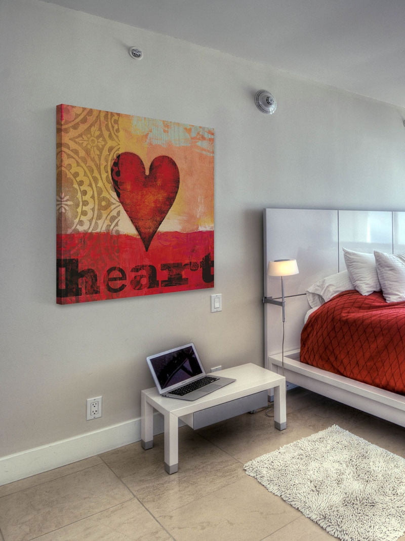 Marmont Hill "Game Play Heart" Painting Print on Canvas