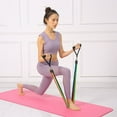thumbnail image 4 of 1 Set Resistance Bands Set with Handles Muscle Training Fitness Band Resistance Training Legs Ankle Straps Multifunctional Exercise Bands Physical Therapy Home Gym Workout Equipment, 4 of 7