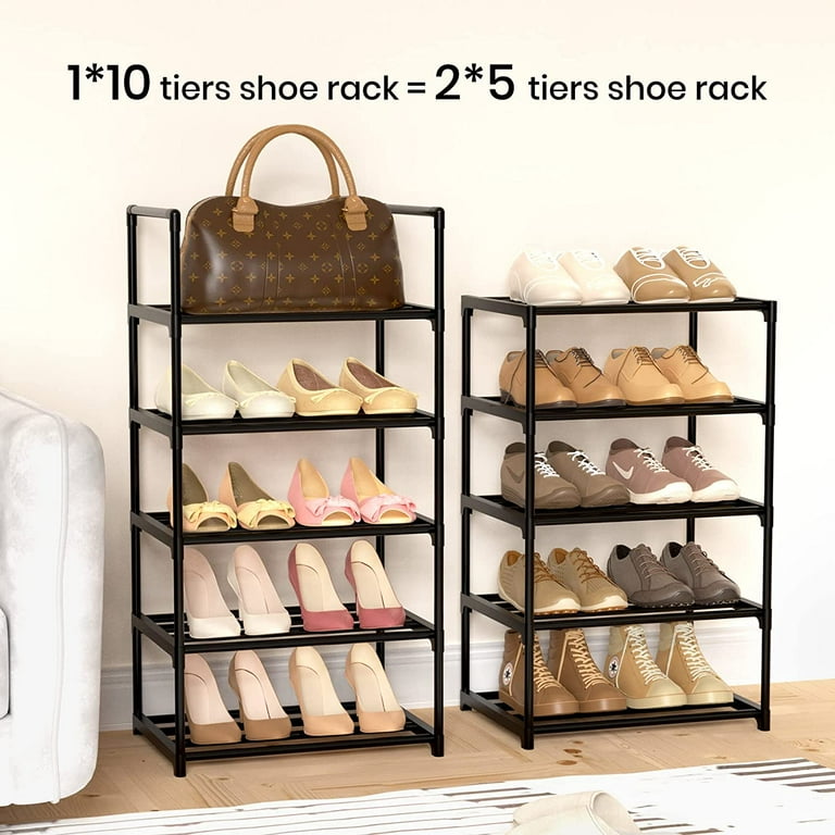 Mainstays 10 tier narrow shoe rack hotsell