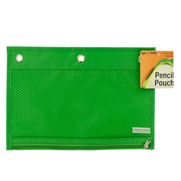 Zippered Pencil Pouch for 3Ring Binders (Available in a pack of 24