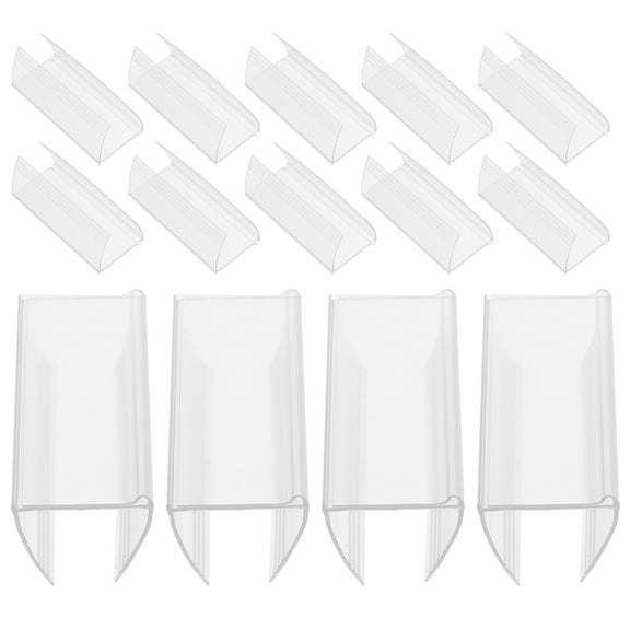 30-Pack Plastic Label Holders with Blank Tags for Shelf Display, Retail, Supermarket, Storage Bins, and Home Organizers