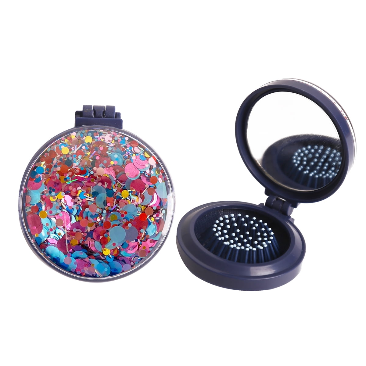 Packed Party On-The-Go Travel Size 2.6' Round Bristle Hair Brush, Blue