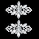 thumbnail image 2 of 2 piezas de metal brillante con diamantes de imitación para zapatos de boda, hebillas brillantes de flores de cristal para fiesta de novia, 2 of 6