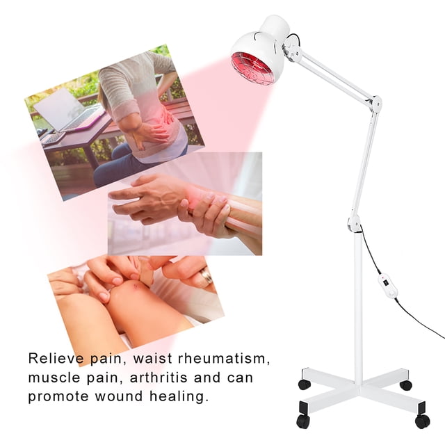 Lámpara De Terapia De Calefacción Infrarroja De 220V Con Enchufe Europeo, Soporte De Suelo Infrarrojo, Lámpara De Alivio Del Frío Para Aliviar El Dolor Muscular