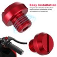 thumbnail image 3 of AURARMLET 6-Pack Aluminum Alloy Motorcycle Mirror Hole Plugs with CNC Screws for Stylish and Secure Motorcycle Accessories, 3 of 7