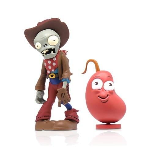 Plants vs. Zombies 3" Cowboy Zombie with Chili Bean Figure and
