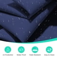 thumbnail image 5 of JUSTLET 110FT Outdoor Patio Umbrella with Crank Sysytem and 8 Sturdy Ribs, Round Umbrella for Garden, Poolside, Deck and Backyard, Navy, 5 of 8