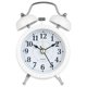 thumbnail image 3 of Bearachild Reloj despertador Retro con campana doble, reloj analógico de Metal silencioso con luz nocturna para de escritorio para el hogar, Electrónica Blanco, 3 of 6
