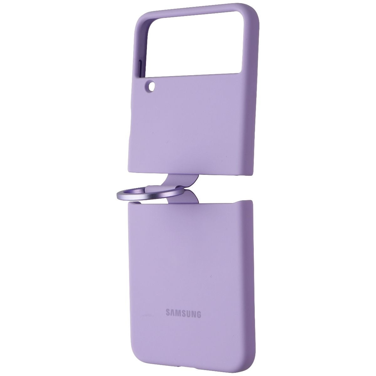 Samsung Galaxy Z Flip5 Silicone Cell Phone Case with Ring Samsung Galaxy Z Flip5 Silicone Cell Phone Case with Ring