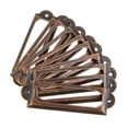 thumbnail image 2 of jifeng 6x50Pcs Cabinet Frame Label Tag Pull Handle File Name Card Holder Red Copper 6 Pcs, 2 of 9