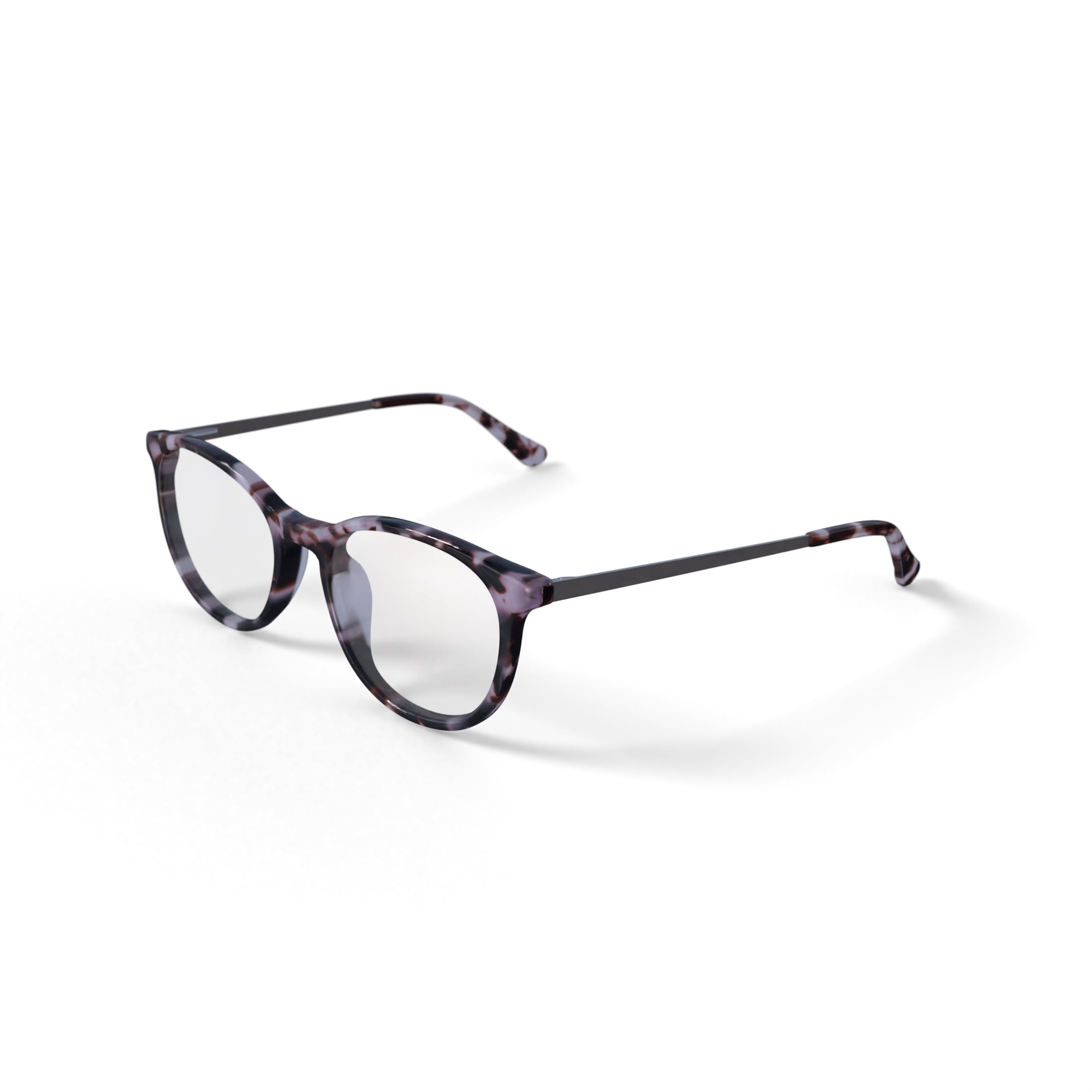 Bio Eyes Women's Cypress Round Prescription Eyeglasses with Case, Brown Tortoise