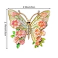 thumbnail image 3 of Jiibva Vintage Butterfly Brooch Pin Stylish Elegant Flower Butterfly Lapel Pins Badge Delicate Jewelry Gifts for Women Dress Accessory, 3 of 7