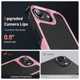 thumbnail image 6 of JTCASES for iPhone 7 Case, Hybird PC TPU Anti-slip, Shockproof  Bumper, Military Drop Resistant, Rugged Heacy Duty Full Body Protective Shell for iPhone 7, Slim Fit for Girls Men, Pink, 6 of 8