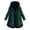 Army Green, variant on Women Plus Size Casual Hooded Jacket High Low Button Front Coat with Long Sleeves and Pockets