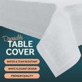 thumbnail image 3 of Mantel desechable HOUZZKINGZ USA blanco 137 x 274 cm, paquete de 12, 3 of 7