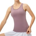 thumbnail image 1 of Camiseta sin mangas de yoga de color liso para mujer - Poliéster, secado rápido UPF50+, tiras reflectantes, camiseta deportiva con espalda nadadora, 1 of 4