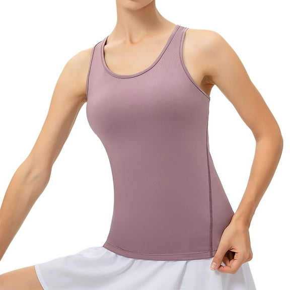 V Neck Tank Tops for Women Summer Fashion 2026 Tunic Tops Basic Going Out Clothes 2026 Beach Holiday Clothes Light Purple, Size XL