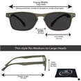 thumbnail image 2 of proSPORT Reading Sunglasses Sun Reader Men Women Black & Red 2 Pack NOT BIFOCAL, 2 of 5