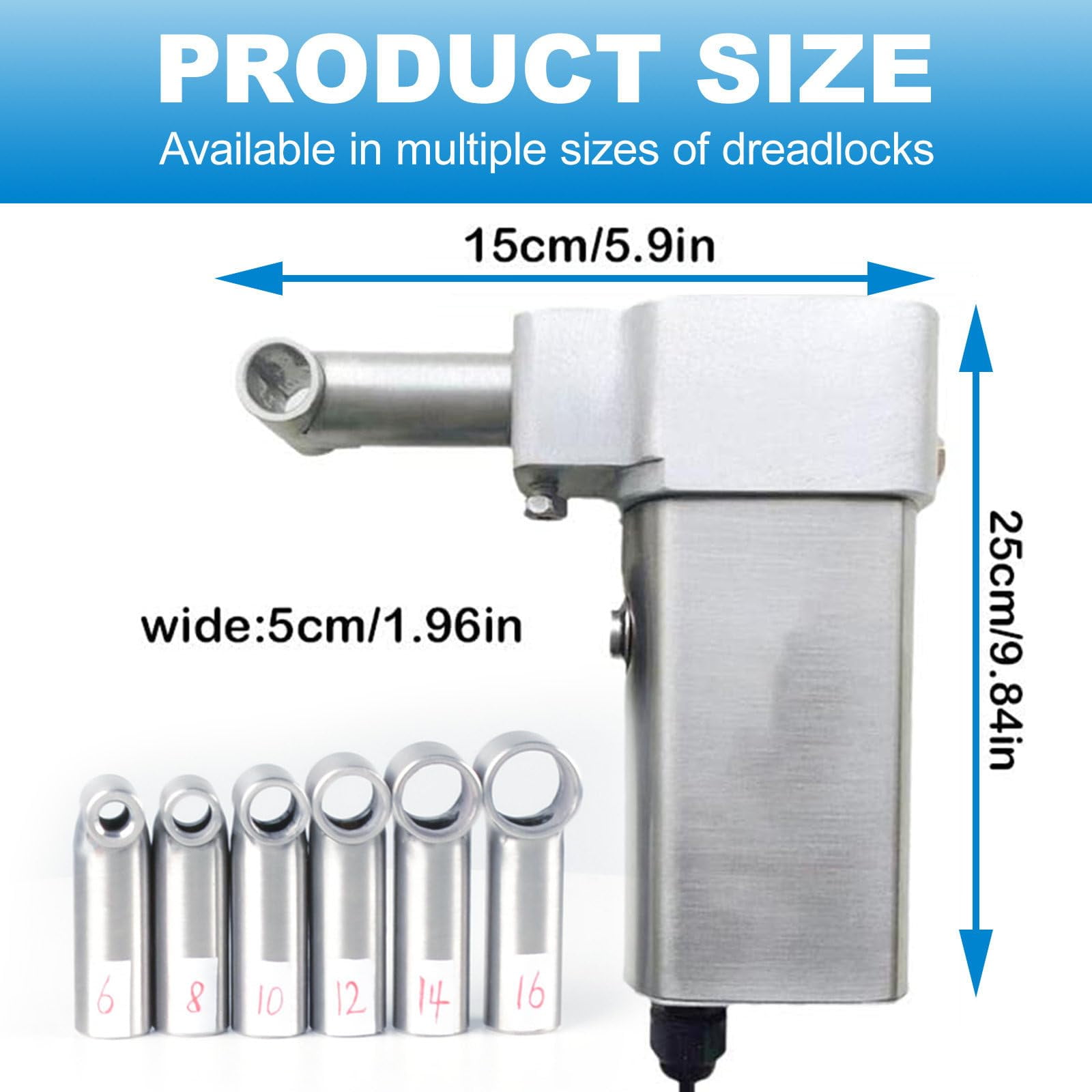 Electric Dreadlocks Tool Kit,Instant Dreadlock Machine for Locs