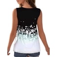 thumbnail image 2 of Gvmfive Women Summer Printing Criss Cross Strap Tank Tops Sleeveless T shirt Blouse, 2 of 8
