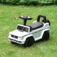 thumbnail image 2 of Aosom Compatible Baby Sliding Car, Ride on Toys for Toddlers, Foot to Floor Slider Push Stroller, w/Horn Seat Storage Anti-overturning System White, 2 of 10