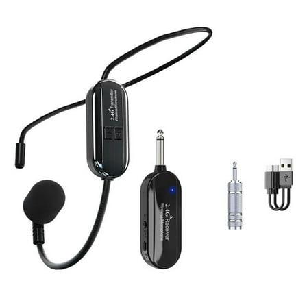 Professional Wireless Headset Microphone Transmitter Microfone for Voice Radio System Guitar Teaching Fitness Gaming