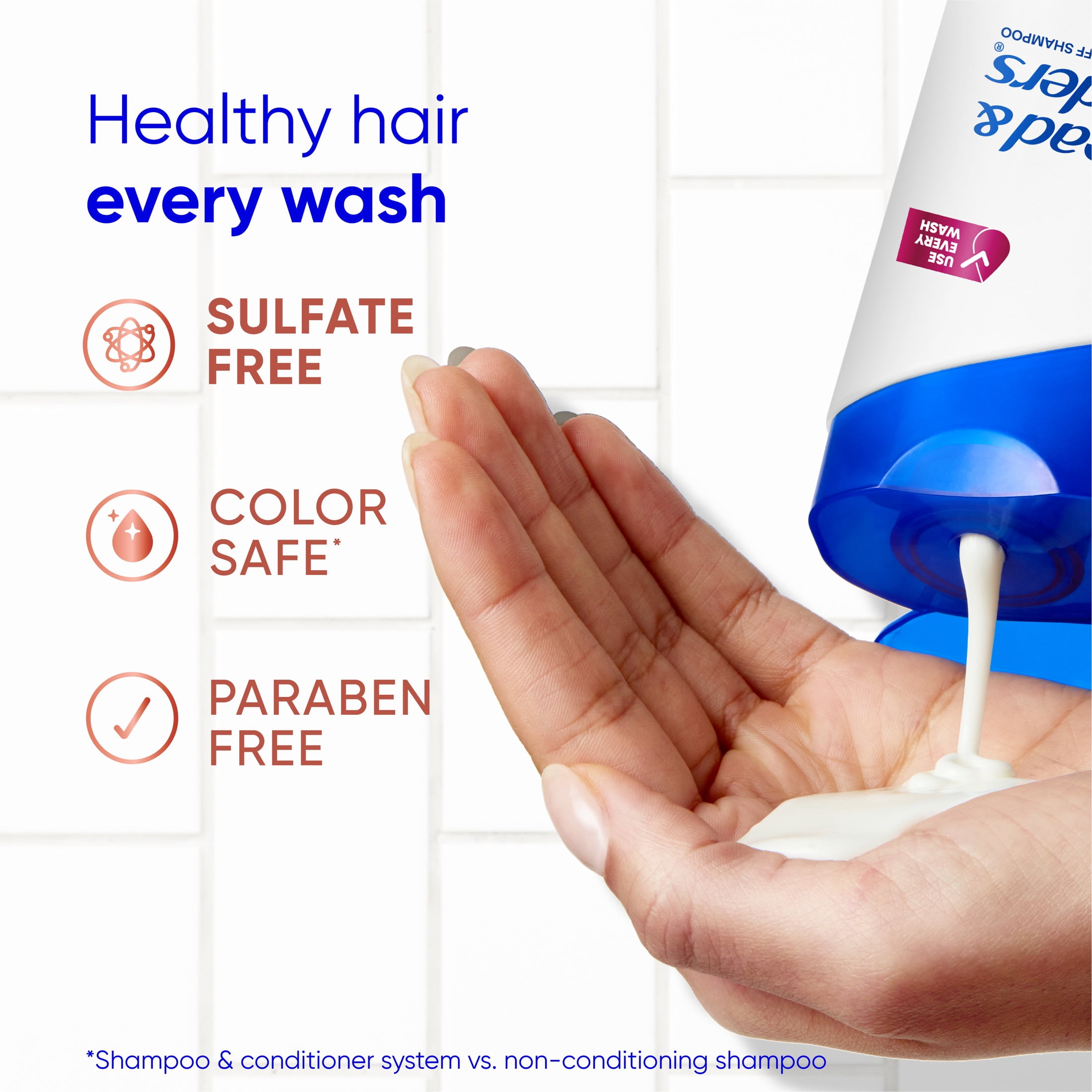 Head and Shoulders Dandruff Shea Butter Shampoo, Rich Moisture, Color Safe, Curly & Coily Hair, 12.5 fl oz