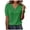 Green, variant on Women Summer Lace V Neck Plain Lace Elegant Shirt Fashion Solid Color Elegant Blouse Short Sleeve Size Scrub Tops (Black, XXL)