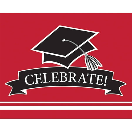 School Spirit Red Invitations, 25pk