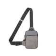 thumbnail image 2 of Bolsa de bandolera compacta para hombres y mujeres - Mochila cruzada resistente al agua con agujero para auriculares y bolsillo para tabletas para viajes, senderismo y uso diario, 2 of 6