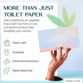 thumbnail image 4 of Pre-Cut Bamboo Toilet Paper – 3-Ply, Tissue Boxes – Gentle &   | No Fragrance, No BPA,  Lint-Free | Septic , Dissolves Fast | 12 Boxes (125 Sheets/Box), 4 of 5