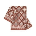thumbnail image 4 of Avanti Laurel Cotton Terry Jacquard 13" x 13" Wash Towel - Rosewood, 4 of 4