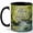 Black, variant on Flow With Peace 11oz Ceramic Mug, Forest Stream Nature Design