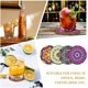 thumbnail image 5 of 9 posavasos para bebidas con diseño de mandala, estilo bohemio, de madera, para taza de café, 5 of 9