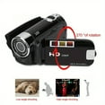 thumbnail image 5 of Camlekor Digital Camcorder, With 32G Card,1080P 16x Digital Zoom 2.7-inch Rotatable Color Display HD Handheld Camcorder for Image and Video Capture Portable Camcorder Ideal, Black, 5 of 8