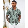 thumbnail image 5 of COOFANDY Men's Vacation Shirt Summer Beach Button Up Tropical Short Sleeve Floral Shirt, 5 of 7