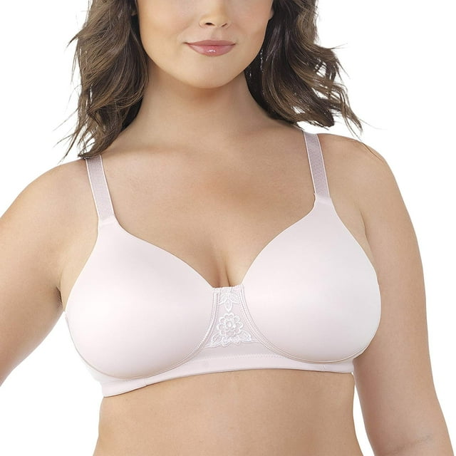 Vanity Fair Womens Beauty Back Full Figure Wirefree Bra, 42C, Sheer Quartz