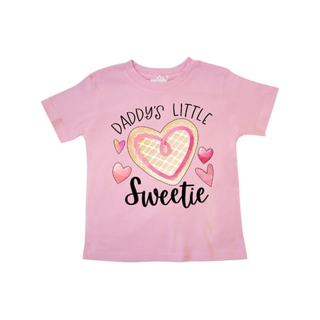 

Inktastic Daddy s Little Sweetie with Pink Heart Cookie Gift Toddler Boy or Toddler Girl T-Shirt