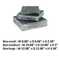 thumbnail image 5 of Benjara Lida Decorative Storage Box Set of 3, Wood and Pewter Gray Metal Finish, 5 of 5