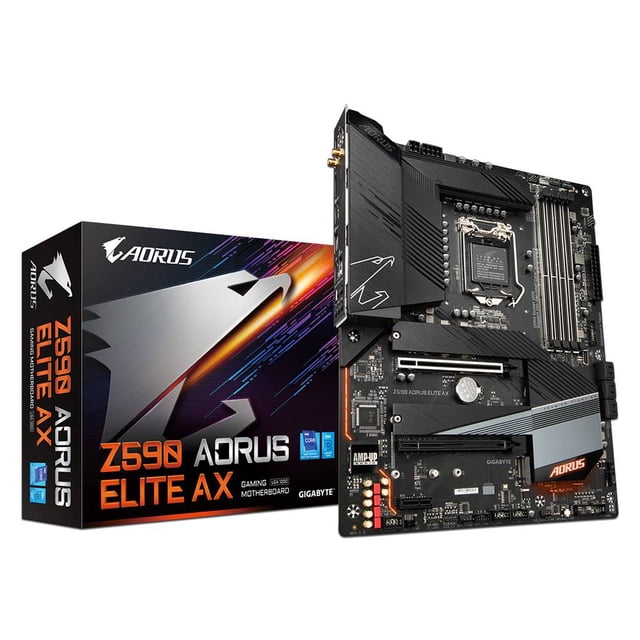 T. Madre Gigabyte Z590 Aorus Elite AX, Chipset Intel Z590, Soporta: Gigabyte Z590 AORUS ELITE AX