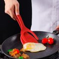 thumbnail image 4 of 1/2 Uds pala para carne multifuncional 2 en 1 espátula doble para huevos fritos pinzas de pala para barbacoa antiadherentes de nailon para agarrar y voltear alimentos, 4 of 6