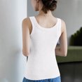 thumbnail image 4 of Fanxing Camisole Tops for Women Built in Bra Tank Tops Plus Size Bras No Underwire Yoga Tops Sports Workout Padded Camis White,XL, 4 of 7