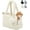 White, variant on Duuclume Lightweight Pet Tote Bag Carrier, Mesh Top Puppies Purse for Cat and Small Dog Max 15 lbs Purple