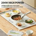 thumbnail image 2 of Warming Mat for Food, 25 * 15 in Electric Warming Tray,with 3 Adjustable Temperature,Automatic timed Shutdown Function,Fast Heating Silicone Food Warmer for Parties Home Travel Countertop C95, 2 of 3
