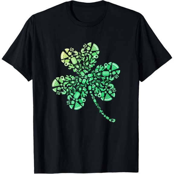 Shamrock of All Green Things - Cute St Patrick’s Day T-Shirt men and women can wear, black, white, gifts