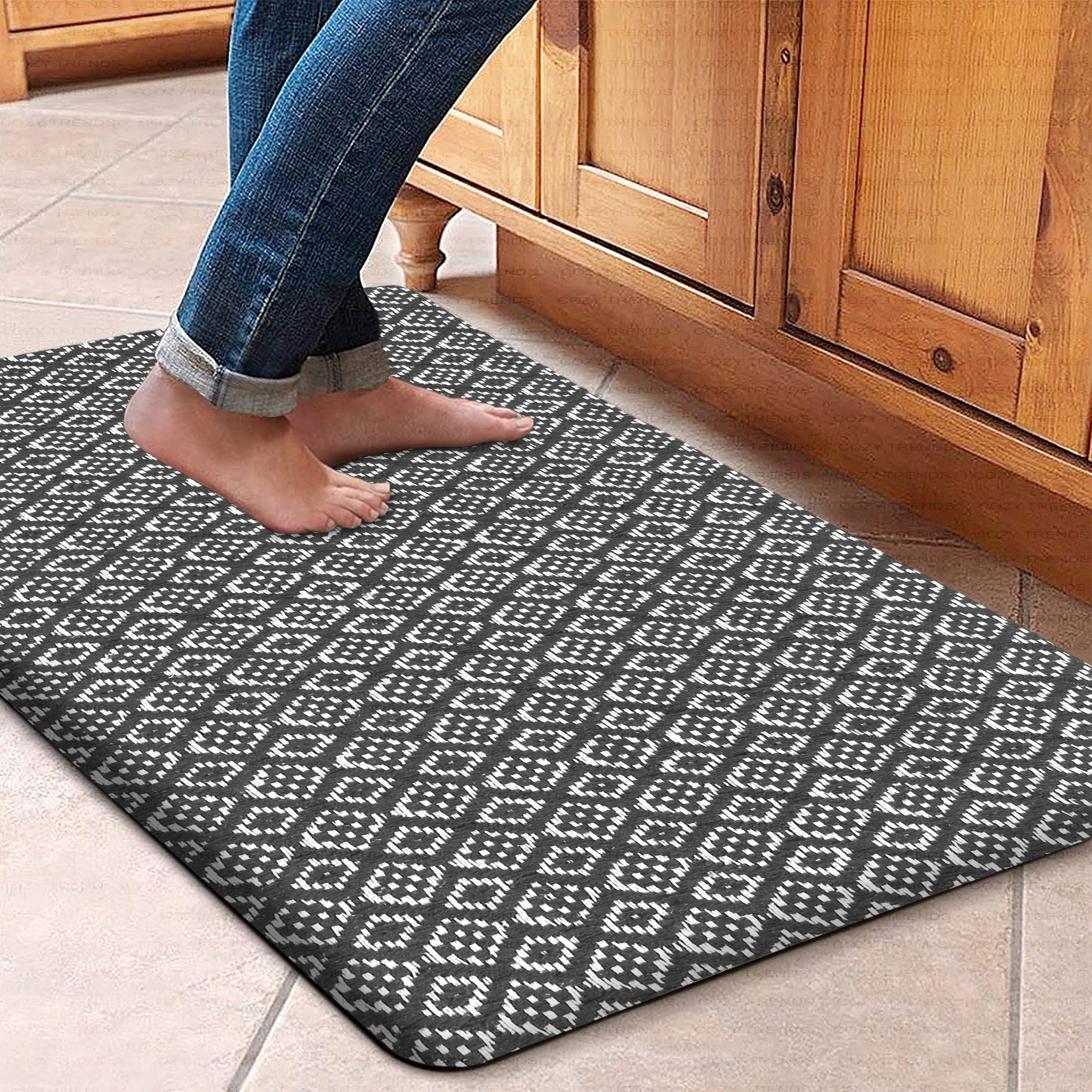 Kitchen Mat Cushioned Anti-Fatigue Kitchen Rug, Waterproof Non-Slip Kitchen  Mats and Rugs Heavy Duty Comfort Foam Rug for Kitchen, Floor Home, Office,  Sink, Lau…